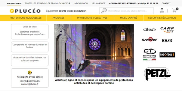 Pluceo : expertise et conseil pour l'équipement de travaux en hauteur